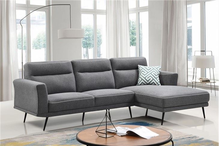 L Shaped Modern Fabric Sofa